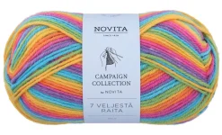 Lanka Novita 7 Veljestä Raita 100 g 980 sateenkaari