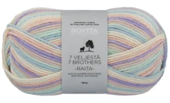 Lanka Novita 7 veljestä raita 100g 974 morsiuskaari