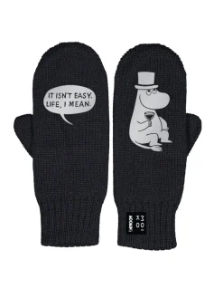 Lapaset MOIKO Filosofi Muumipappa musta L, merinovillaa