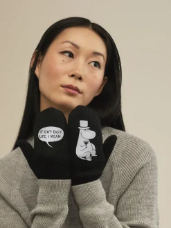 Lapaset MOIKO Filosofi Muumipappa musta L, merinovillaa