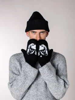 Lapaset MOIKO Lempeä Karhu musta XL, merinovillaa