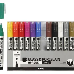 Lasi- ja posliinitussi 12 kpl