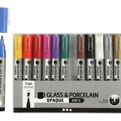 Lasi- ja posliinitussi 12 kpl