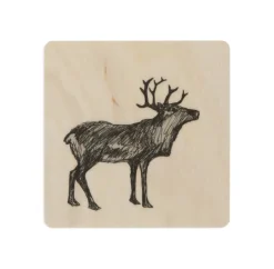 Lasinalunen Miiko Poro koivuvaneri, melamiinipinta 10x10 cm