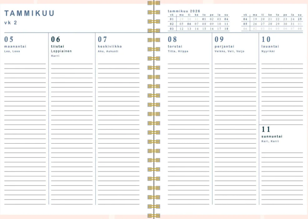 Leatheret, sininen 2026