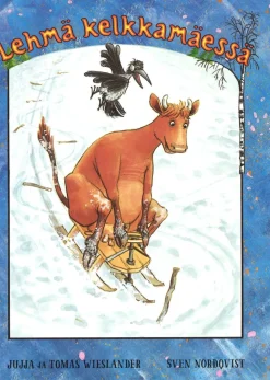 Lehmä kelkkamäessä