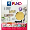 Lehtimetalli 10 arkkia kullanvärinen Fimo