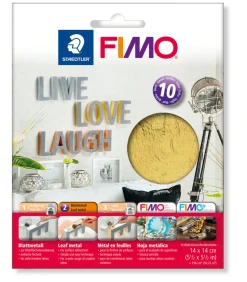 Lehtimetalli 10 arkkia kullanvärinen Fimo
