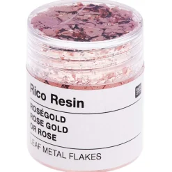 Lehtimetallilastu 3g ruusukulta Rico Design