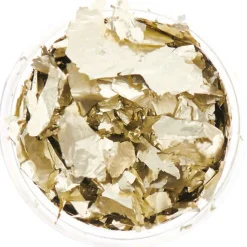 Lehtimetallilastu 3g vaalea kulta Rico Design