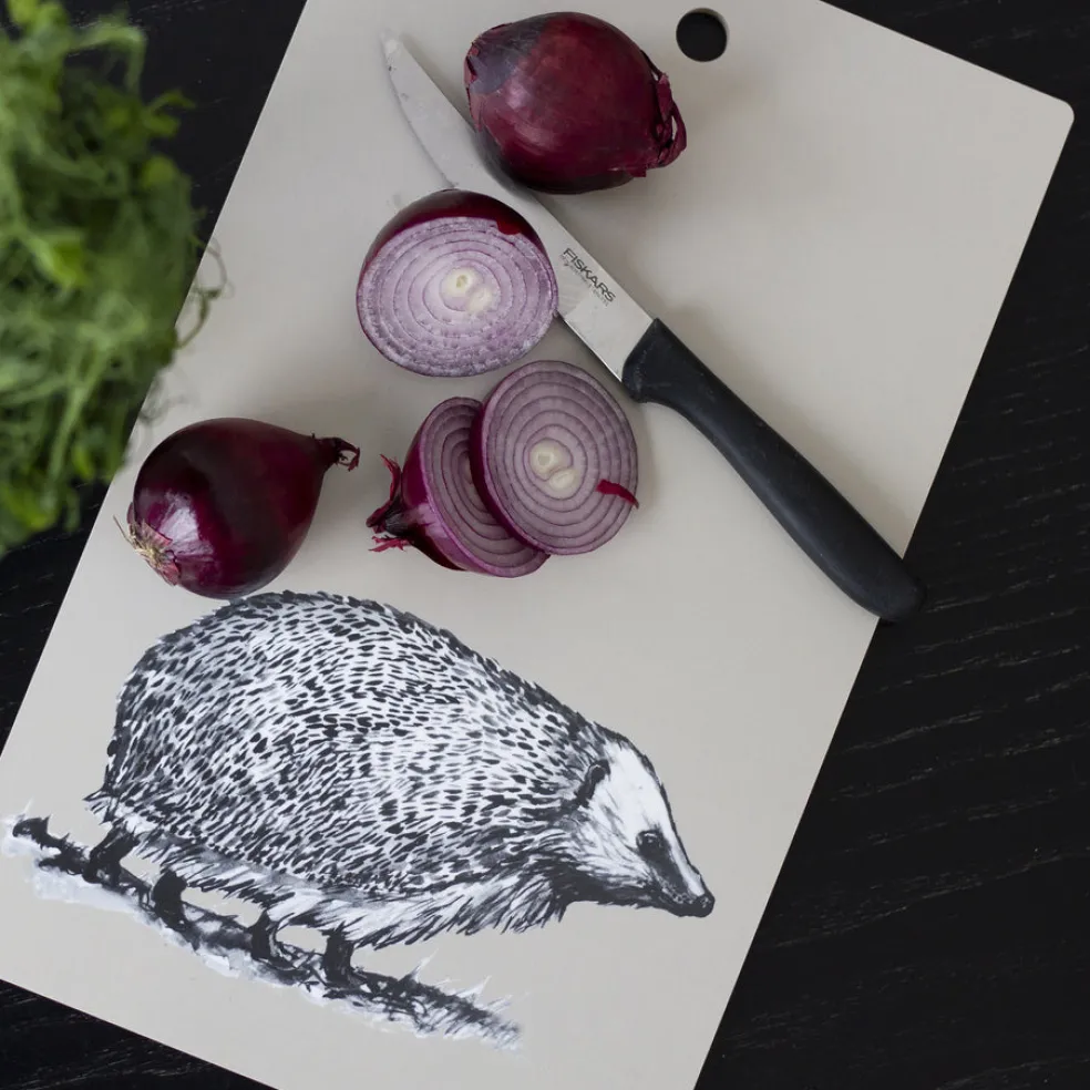 Leikkuulauta Miiko Siili koivuvaneri, melamiinipinta 35x22x0,7 cm