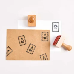 Leimasin kahvalla joulupostimerkki Rico Design