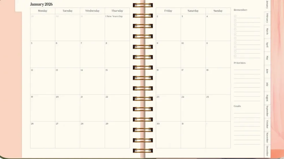 Life Planner Decor 2026