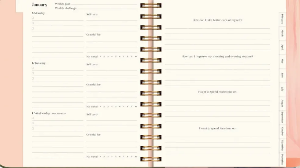 Life Planner Decor 2026