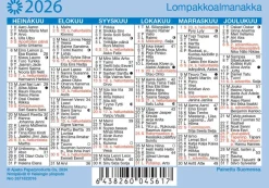 Lompakkoalmanakka 2026
