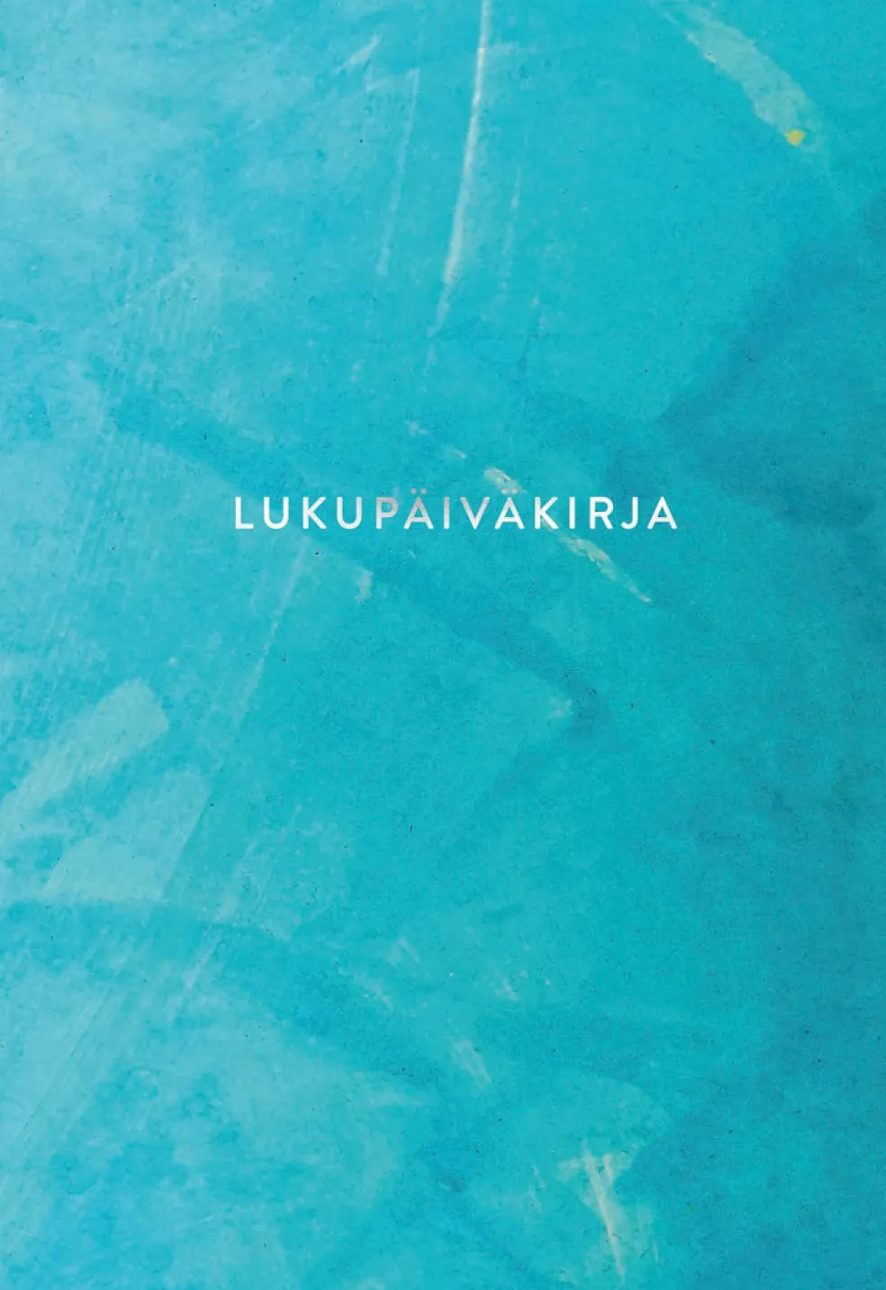 Lukupäiväkirja Vesiväri turkoosi