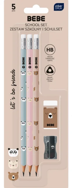 Lyijykynäsetti Bebe Friends karhu