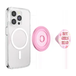 Älypuhelimen pidike magneettinen PopGrip MagSafe Hot Girls Read Pink