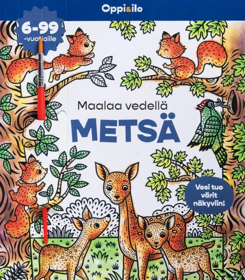 Maalaa vedellä Metsä -puuhakirja 6-99 v