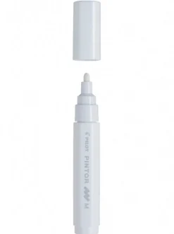 Maalikynä Pilot Pintor valkoinen pyöreä medium