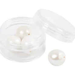 Makeanvedenhelmet 4 kpl helmiäisvalkoinen