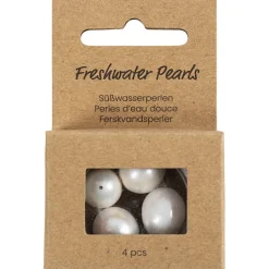 Makeanvedenhelmet 4 kpl helmiäisvalkoinen