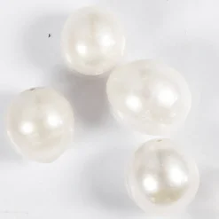 Makeanvedenhelmet 4 kpl helmiäisvalkoinen