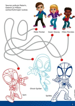 Marvel Spidey Sankaripuuhaa ja vauhtivärejä