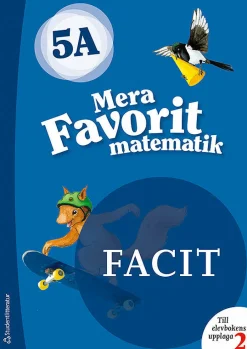 Mera Favorit matematik 5A för räknehäfte Facit till upplaga 2, 5-pack