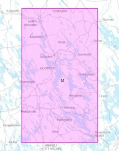 Merikarttasarja M Savonlinna-Kuopio-Iisalmi 1:40 000/1:20 000