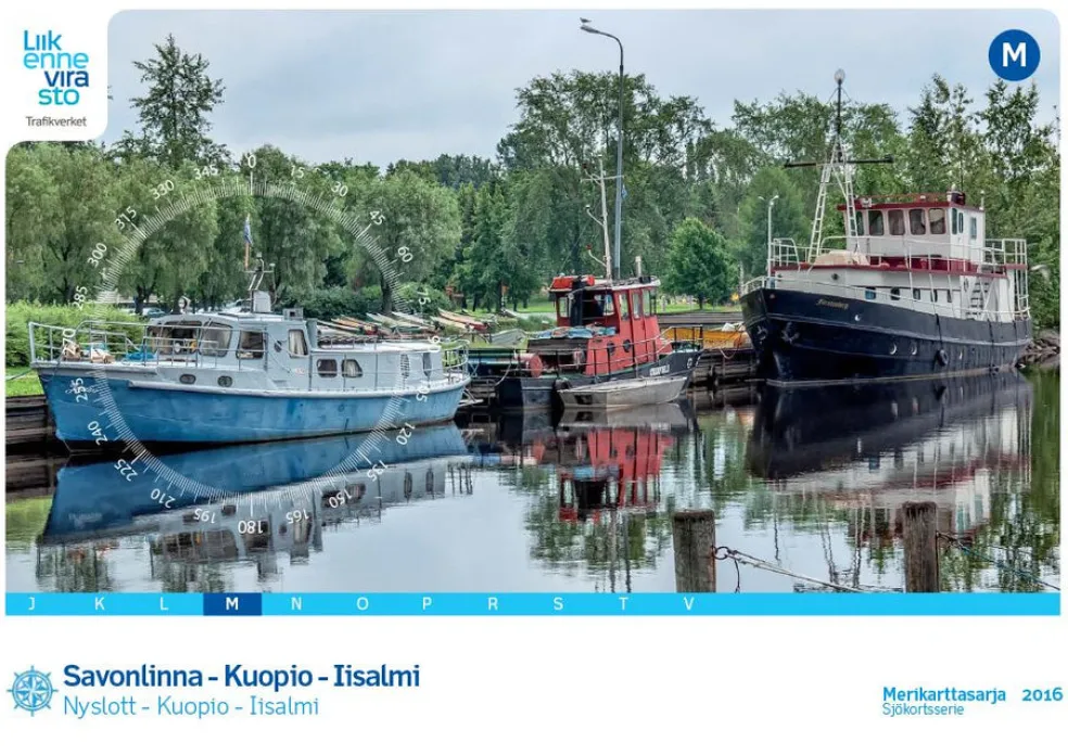 Merikarttasarja M Savonlinna-Kuopio-Iisalmi 1:40 000/1:20 000