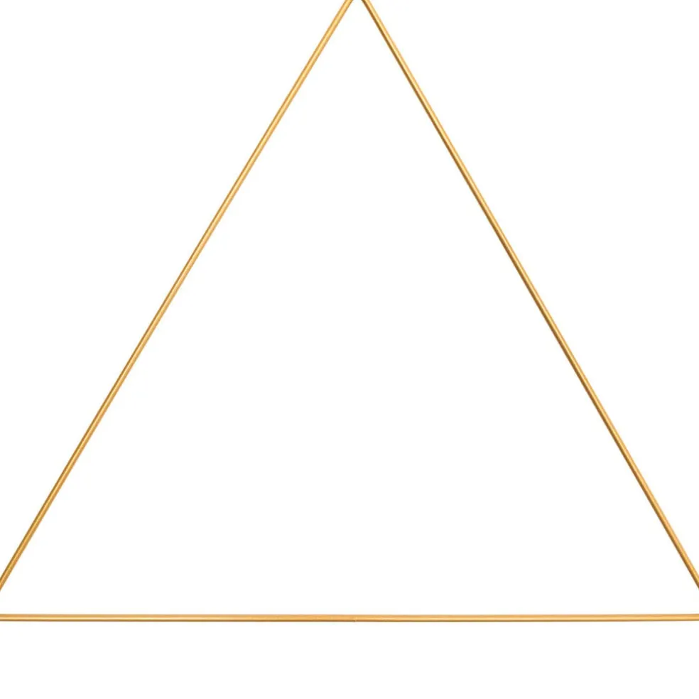 Metallirengas kolmio 30 cm messinki Rico Design