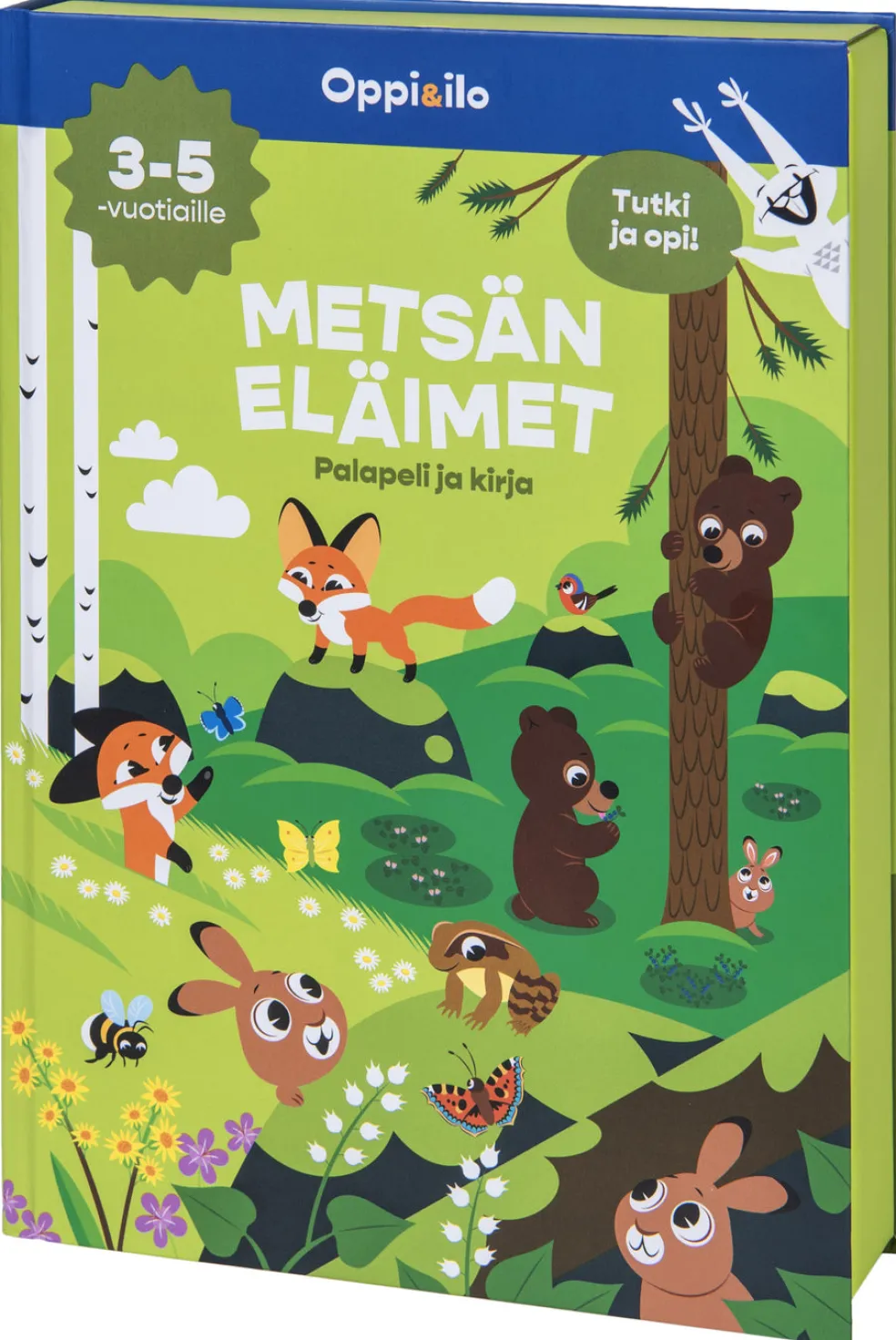 METSÄN ELÄIMET -palapeli ja kirja 3-5 v