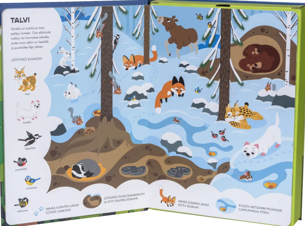 METSÄN ELÄIMET -palapeli ja kirja 3-5 v