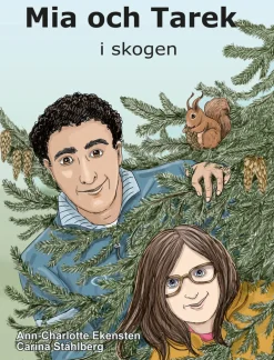 Mia och Tarek i skogen