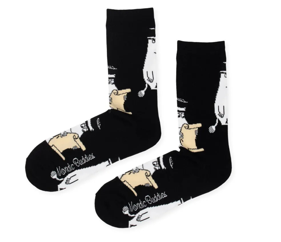 Miesten sukat Muumipappa mustat NordicBuddies