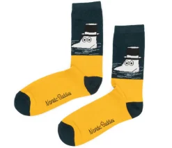 Miesten sukat Muumipappa uimassa tummansinen NordisBuddies