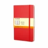Moleskine Large Ruled Hardcover Notebook Scarlet Red
