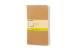 Moleskine Plain Cahier L - Kraft Cover (3 Set)