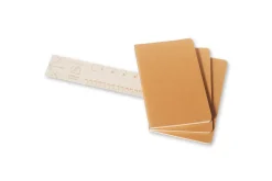 Moleskine Plain Cahier L - Kraft Cover (3 Set)