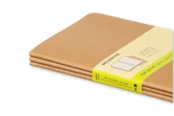 Moleskine Plain Cahier L - Kraft Cover (3 Set)