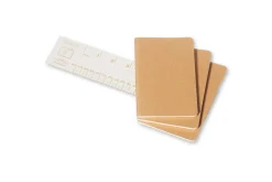 Moleskine Plain Cahier Pocket - Kraft Cover (3 Set)
