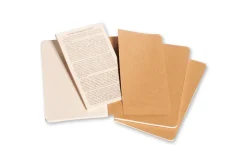 Moleskine Plain Cahier Pocket - Kraft Cover (3 Set)
