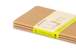 Moleskine Plain Cahier Pocket - Kraft Cover (3 Set)