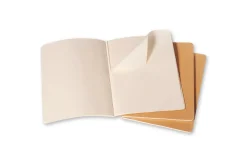 Moleskine Plain Cahier Xl - Kraft Cover (3 Set)