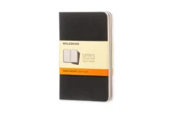 Moleskine Ruled Cahier - Black Cover (3 Set)