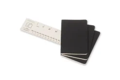 Moleskine Ruled Cahier - Black Cover (3 Set)