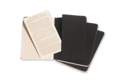 Moleskine Ruled Cahier - Black Cover (3 Set)