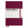 Muistikirja A5 Leuchtturm1917 Hard Port Red dotted, kovakantinen pistesivut