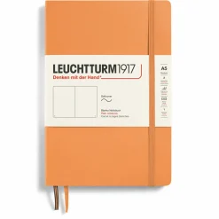 Muistikirja A5 Leuchtturm1917 Soft Plain Apricot, pehmeäkantinen blanco